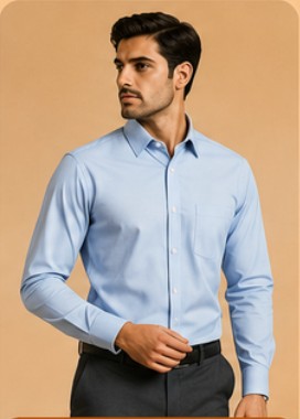 Formal blue shirt